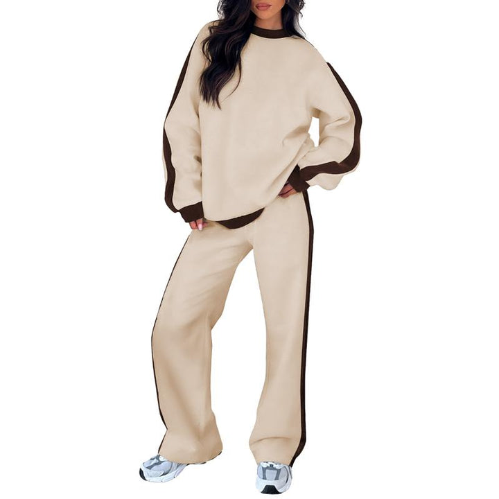 SANDI™ - Ensemble de détente 2 pièces confortable, Sweat-shirt et pantalon droit