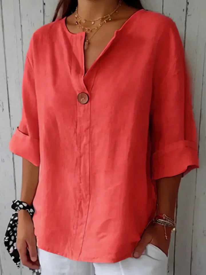 NAYLA™ - Blouse décontractée col en V