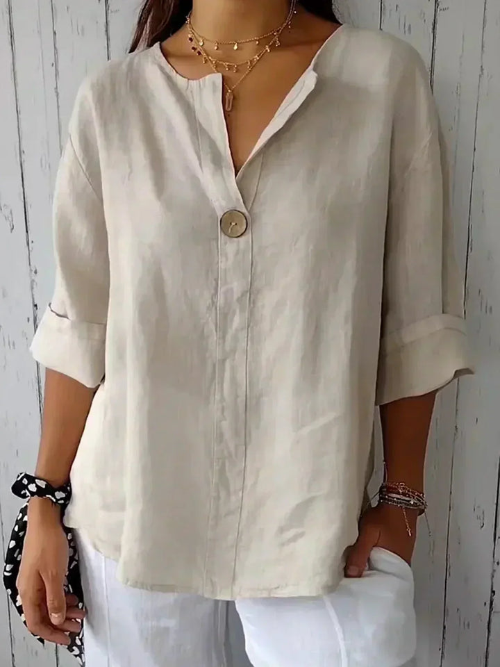 NAYLA™ - Blouse décontractée col en V
