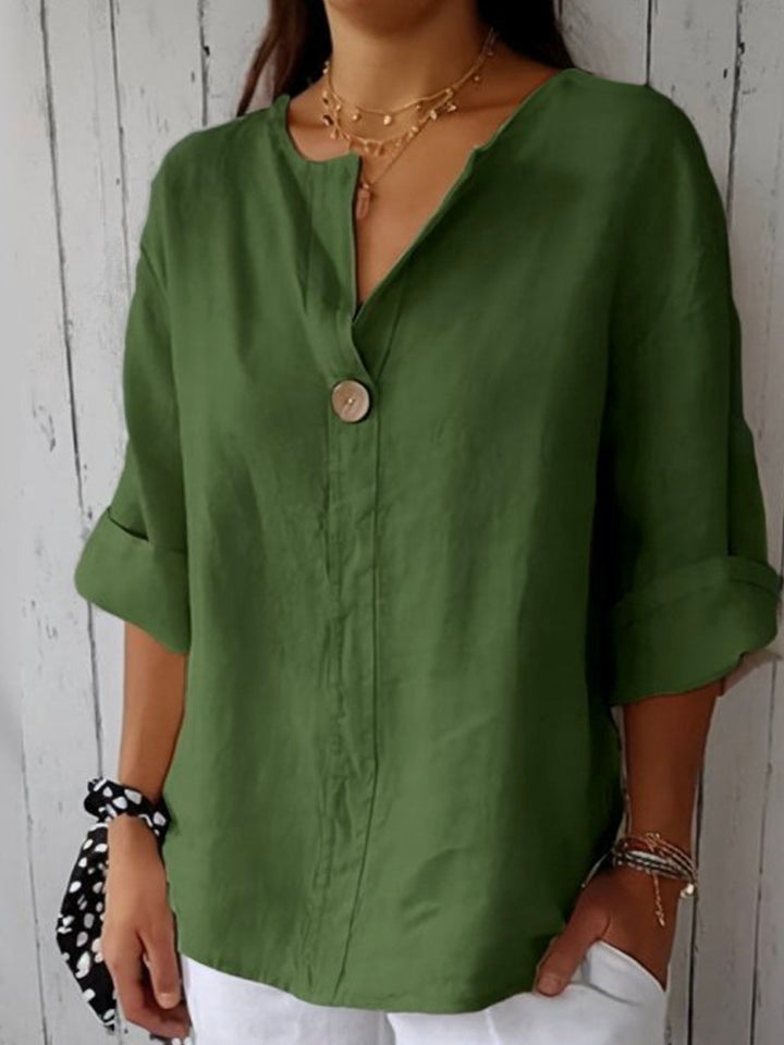 NAYLA™ - Blouse décontractée col en V