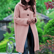 KINSLEY™ - Cardigan à capuche texturé à épaules tombantes pour l'automne et l'hiver