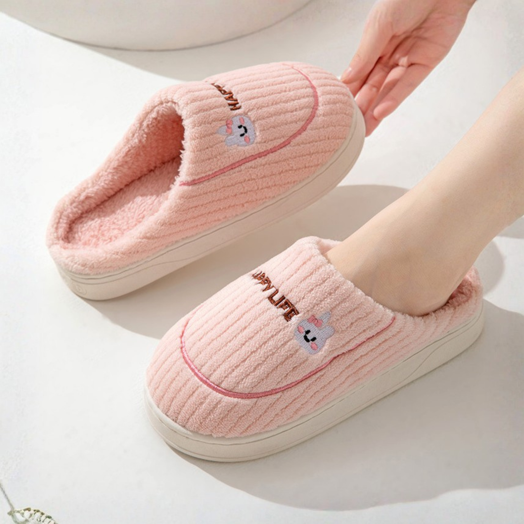 DAMINI™ - Pantoufles douillettes antidérapantes en peluche pour l'intérieur