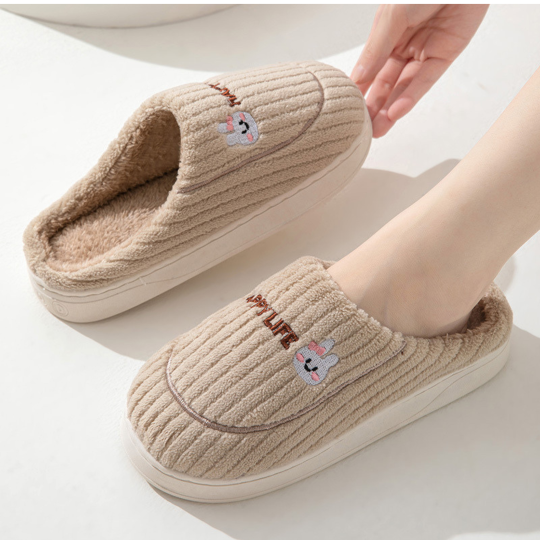 DAMINI™ - Pantoufles douillettes antidérapantes en peluche pour l'intérieur