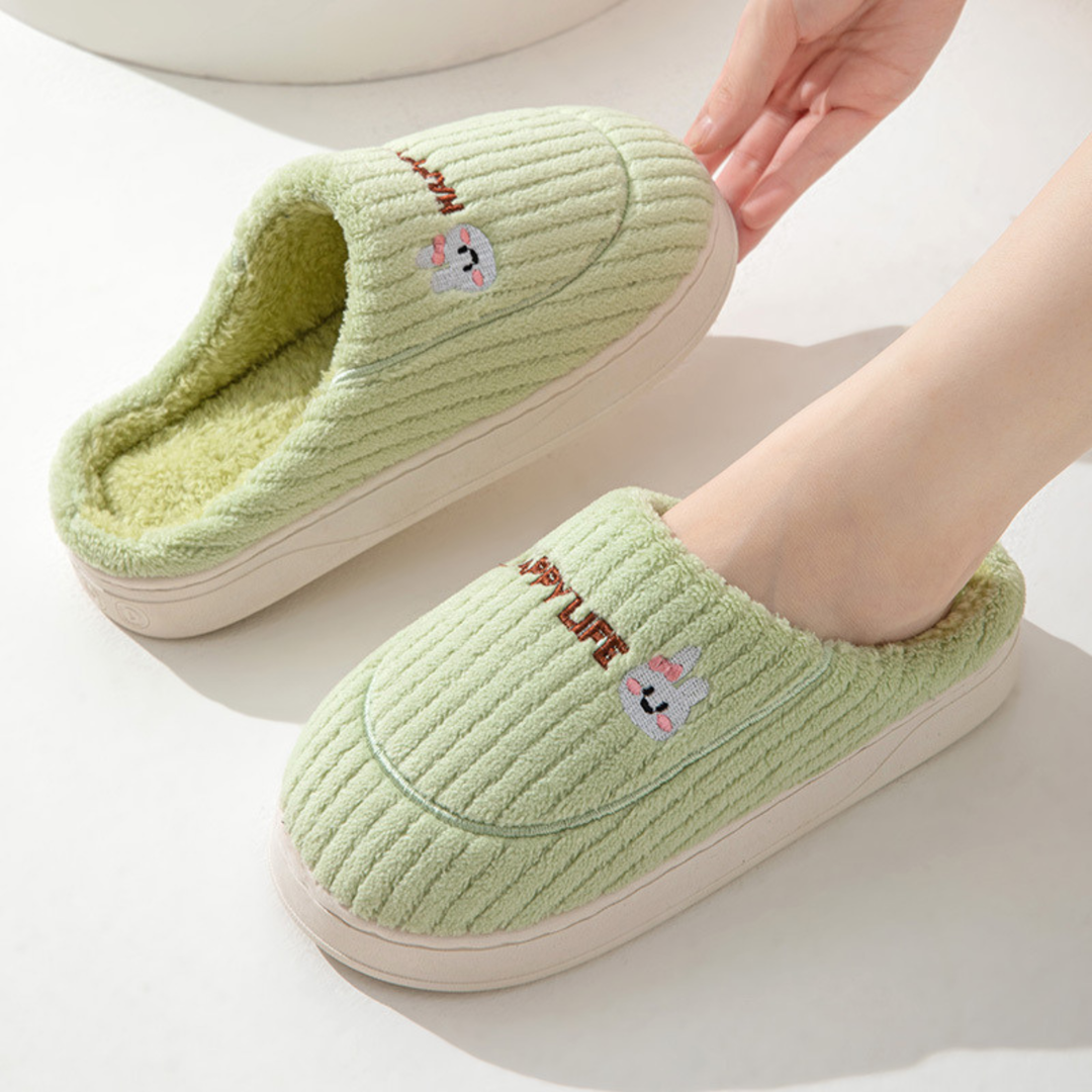 DAMINI™ - Pantoufles douillettes antidérapantes en peluche pour l'intérieur