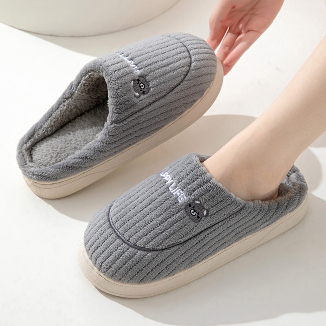 DAMINI™ - Pantoufles douillettes antidérapantes en peluche pour l'intérieur