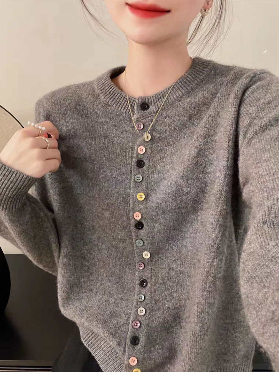 AALIYAH™ | Cardigan en maille élégant et boutonné