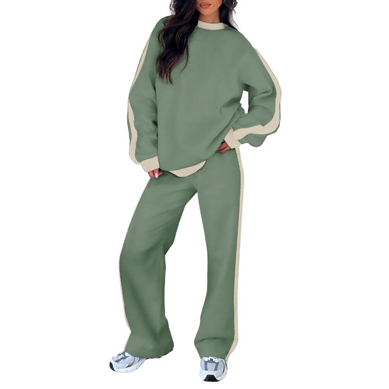 SANDI™ - Ensemble de détente 2 pièces confortable, Sweat-shirt et pantalon droit