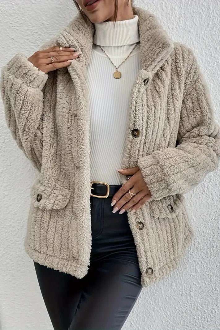NOVA™ | Cardigan en velours double face à boutons