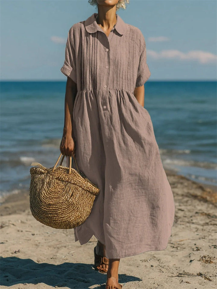 Charlotte | Robe longue côtière aérée