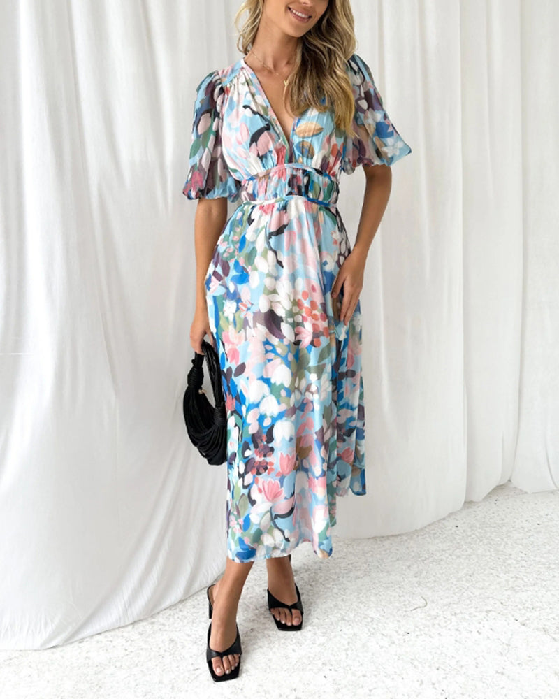 Celine | Floral Pattern Women's Dress