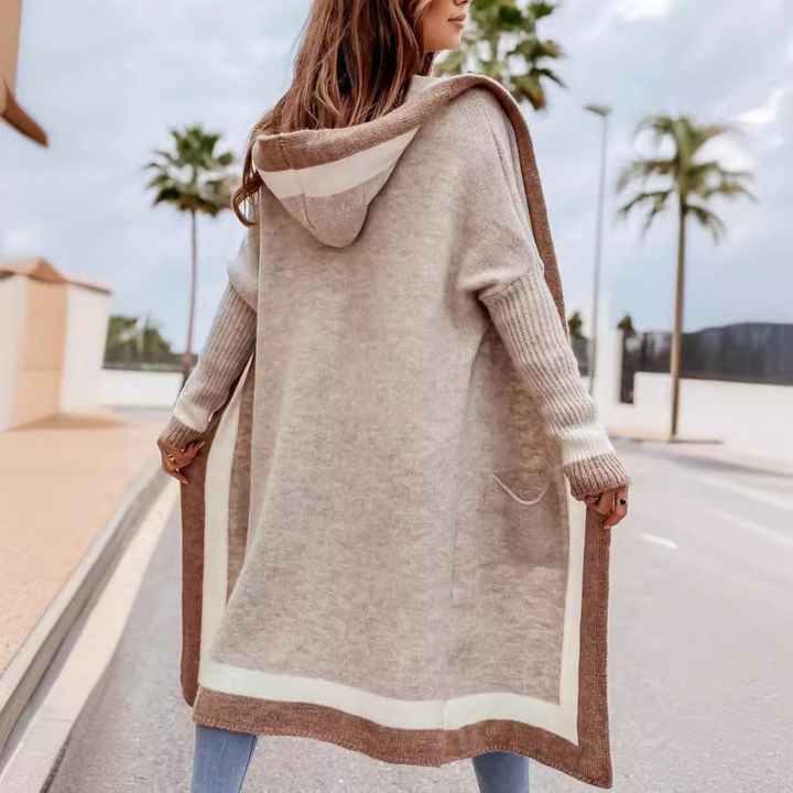 PLATO™ - Cardigan à capuche ample et ouvert sur le devant