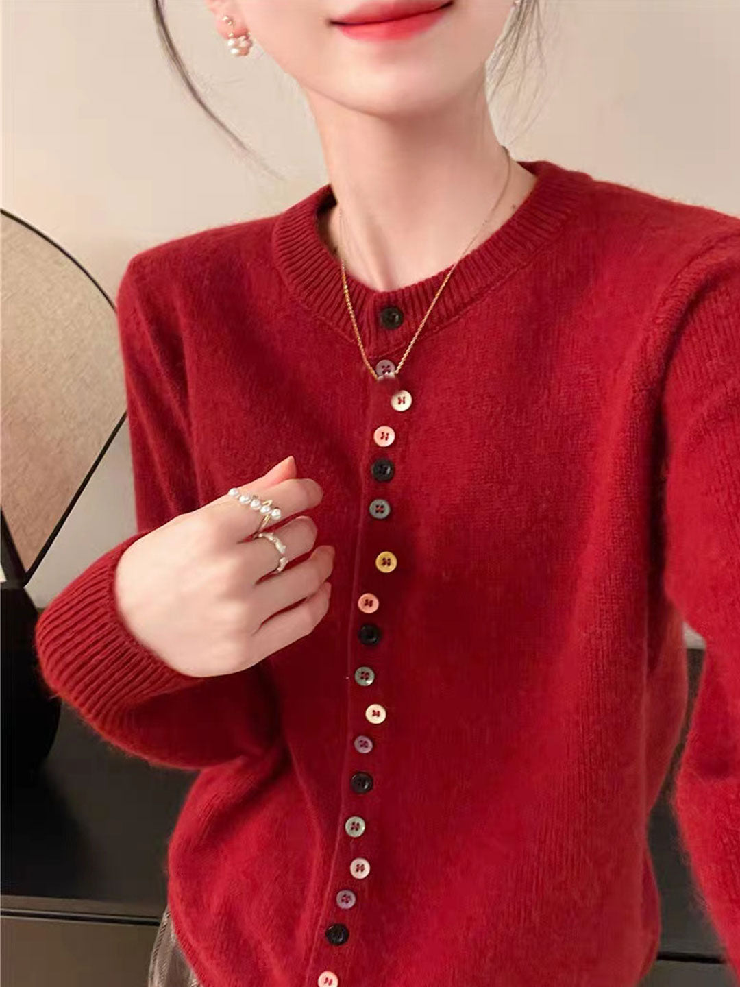 AALIYAH™ | Cardigan en maille élégant et boutonné