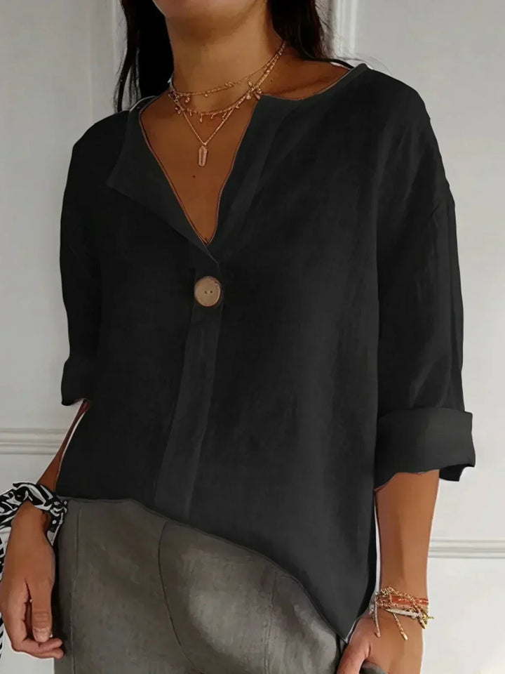 NAYLA™ - Blouse décontractée col en V
