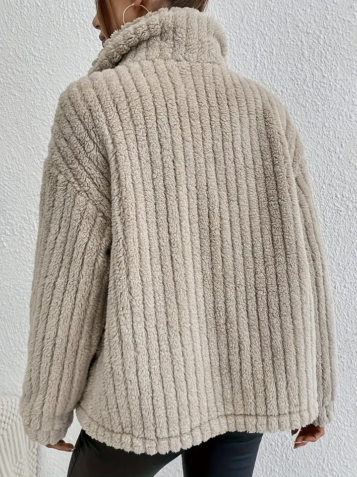 NOVA™ | Cardigan en velours double face à boutons