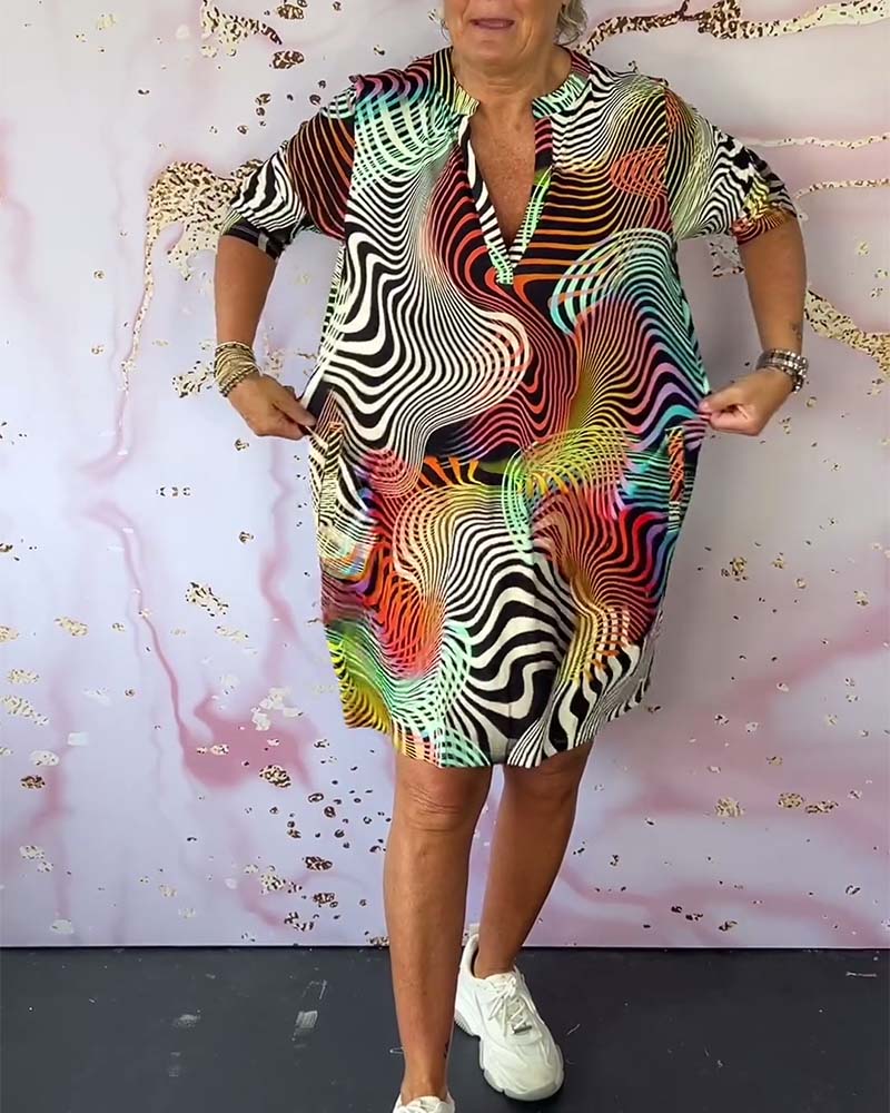 MARI™ - Robe décolleté en V colorée