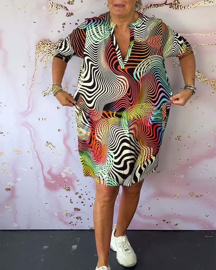 MARI™ - Robe décolleté en V colorée