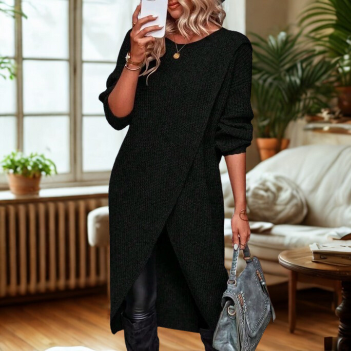 GALLY™ - Robe Pull Tunique Décontractée Coupe Droite