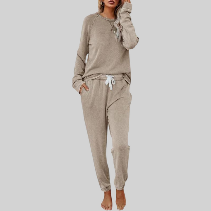 JOCELYN™ - Ensemble décontracté T-shirt à manches longues et pantalon de jogging