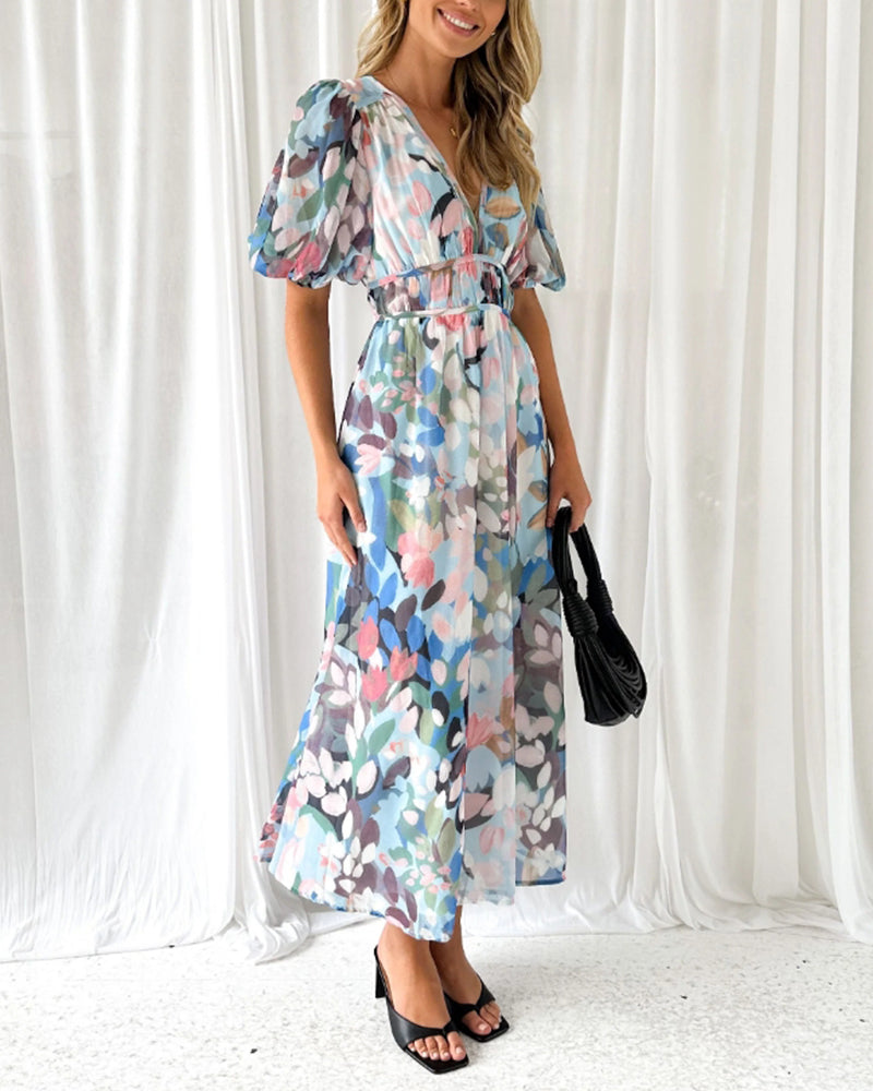Celine | Floral Pattern Women's Dress