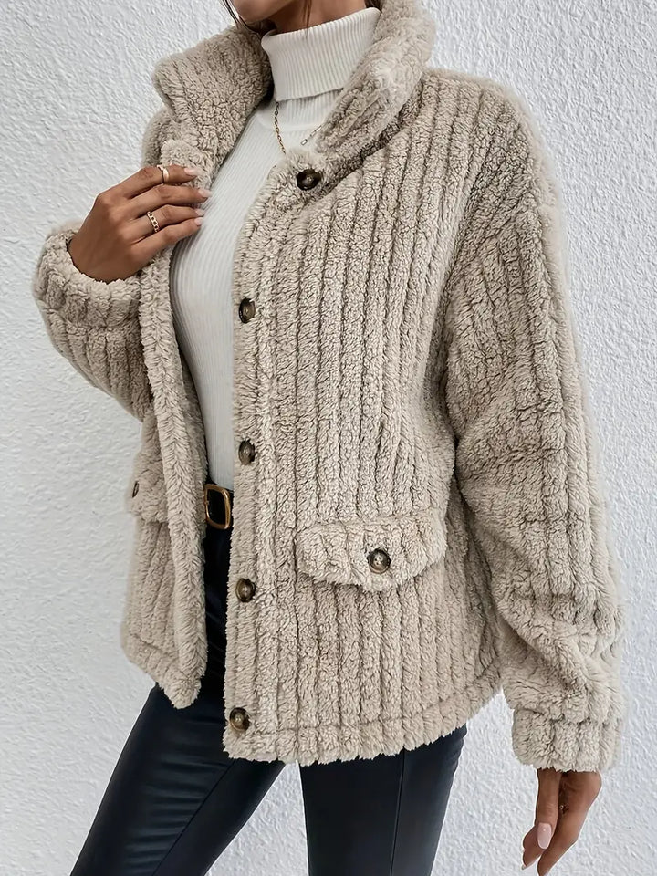 NOVA™ | Cardigan en velours double face à boutons