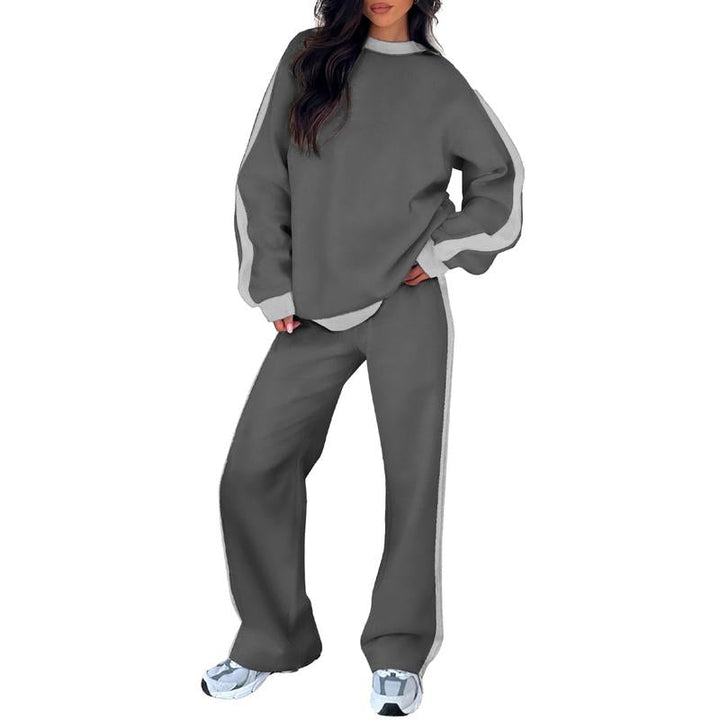 SANDI™ - Ensemble de détente 2 pièces confortable, Sweat-shirt et pantalon droit