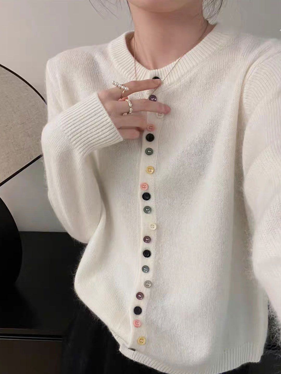 AALIYAH™ | Cardigan en maille élégant et boutonné
