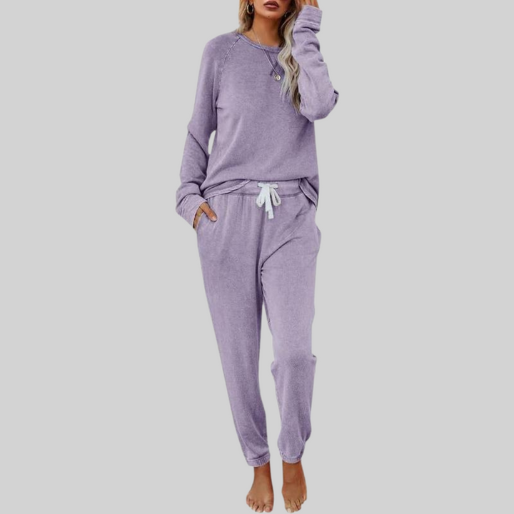 JOCELYN™ - Ensemble décontracté T-shirt à manches longues et pantalon de jogging