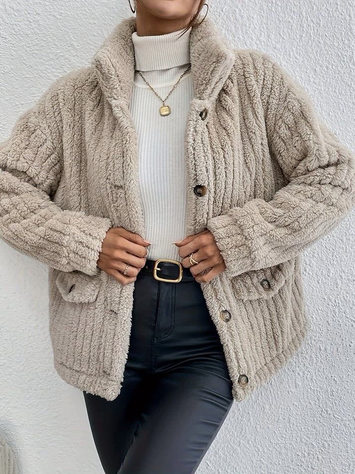 NOVA™ | Cardigan en velours double face à boutons
