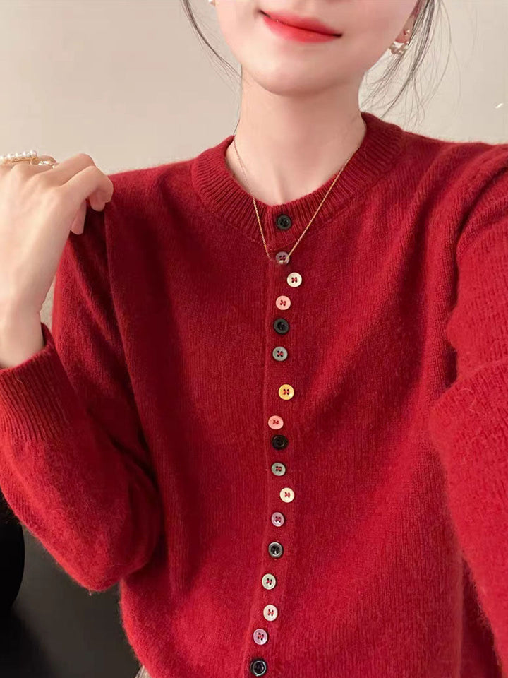 AALIYAH™ | Cardigan en maille élégant et boutonné