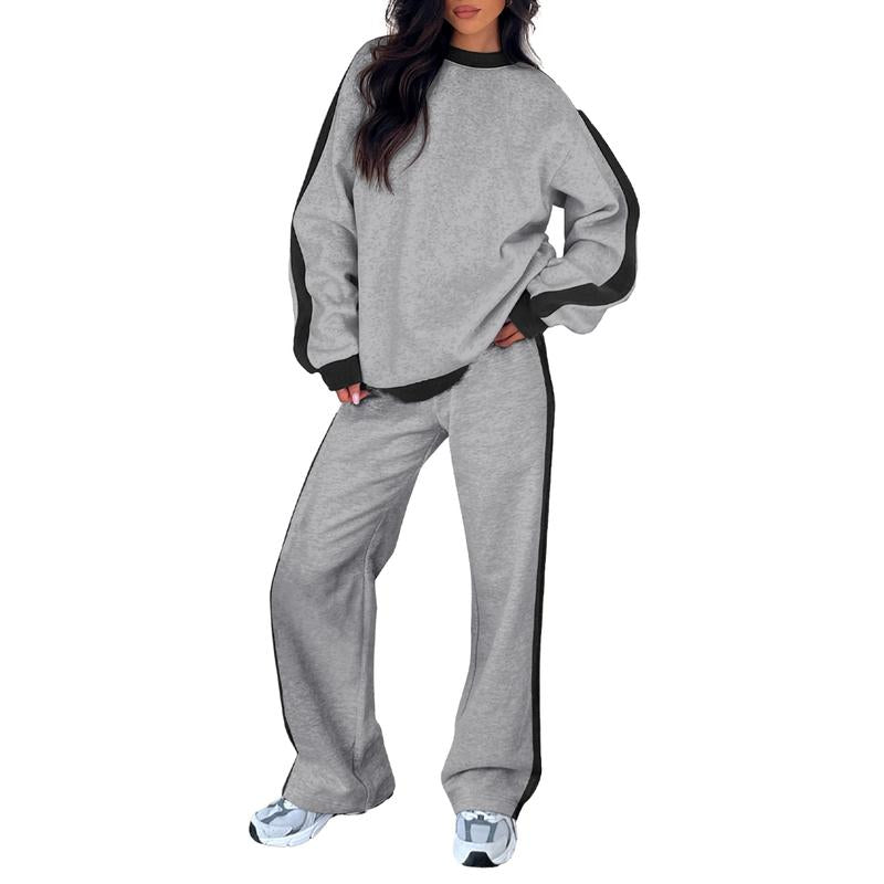 SANDI™ - Ensemble de détente 2 pièces confortable, Sweat-shirt et pantalon droit