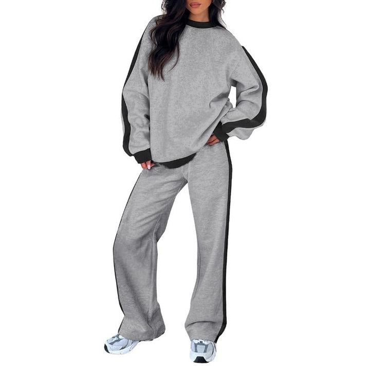 SANDI™ - Ensemble de détente 2 pièces confortable, Sweat-shirt et pantalon droit
