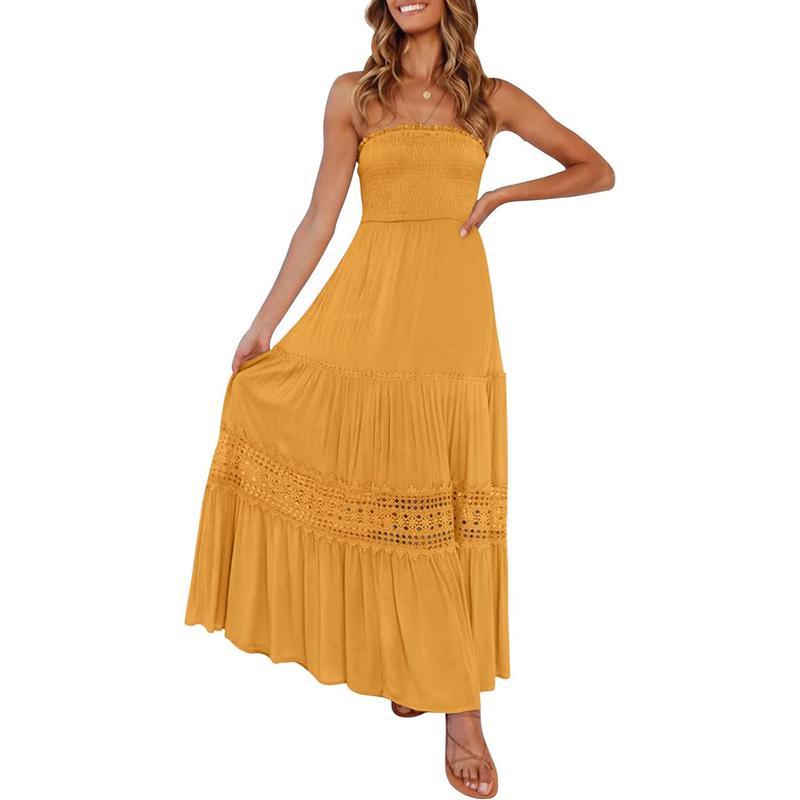 ARIETTA™ – Robe longue d'été simple et confortable sans manches