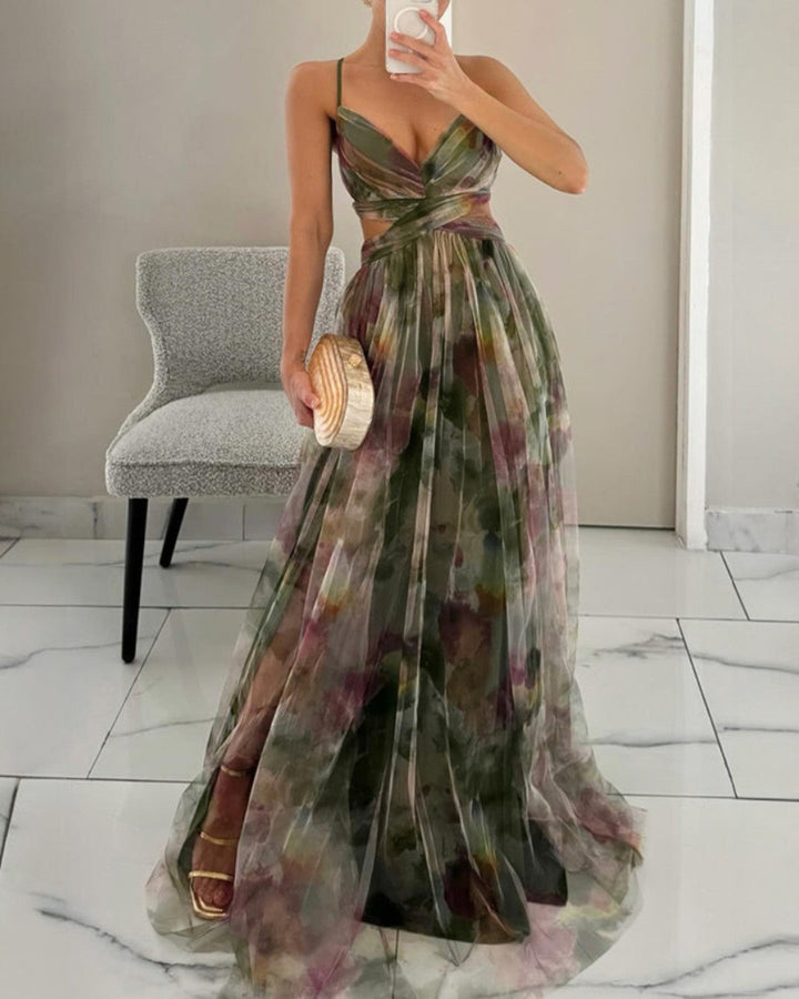 Giselle | Captivating Floral Print Maxi Dress