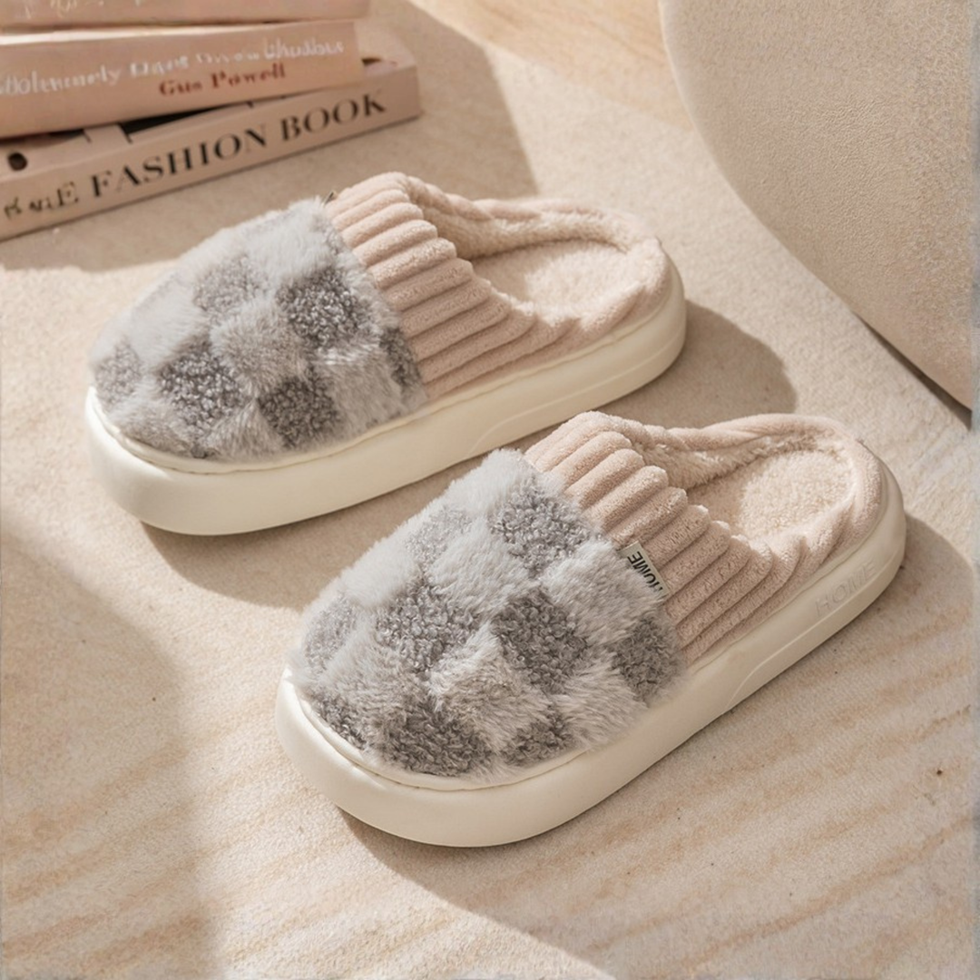 DAMINI™ - Pantoufles douillettes antidérapantes en peluche pour l'intérieur