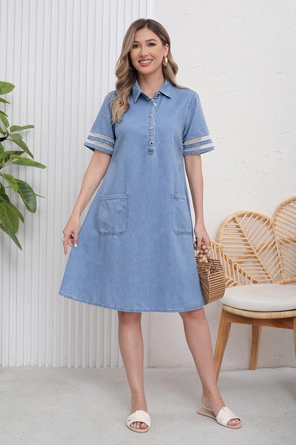 Brittany | Robe en Jean Flatteuse