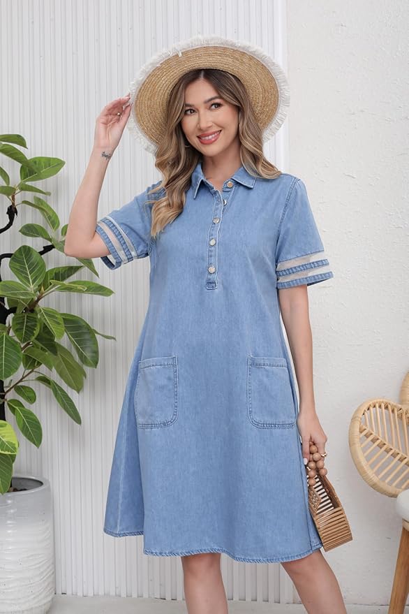 Brittany | Robe en Jean Flatteuse
