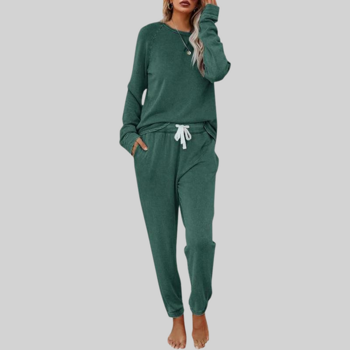 JOCELYN™ - Ensemble décontracté T-shirt à manches longues et pantalon de jogging