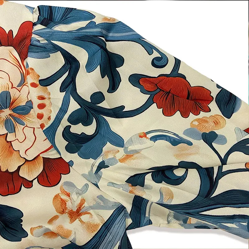 SERENITY™ - Blouse Imprimée Florale Vintage Élégante