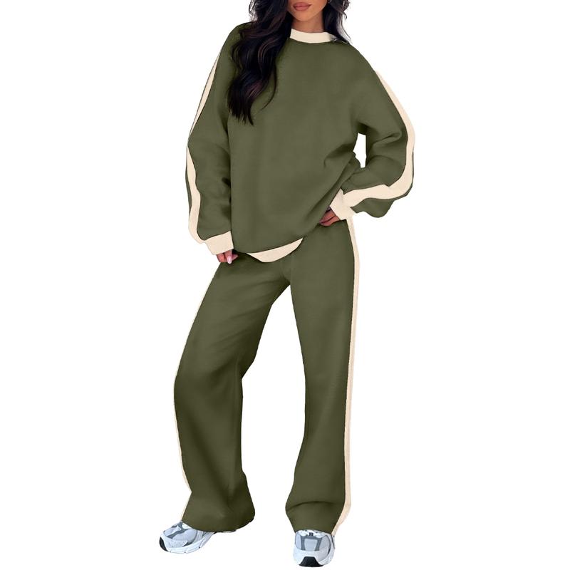 SANDI™ - Ensemble de détente 2 pièces confortable, Sweat-shirt et pantalon droit