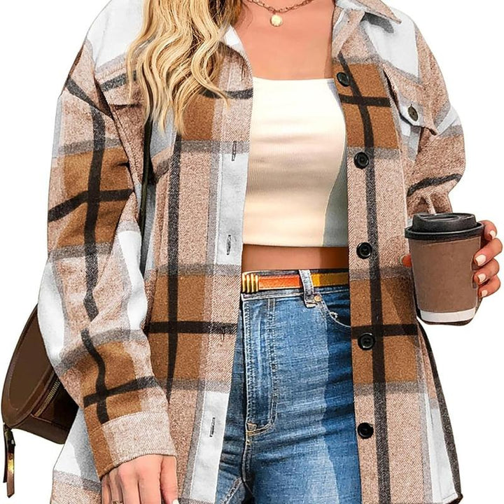 BRIGID™ - Surchemise grande taille élégante