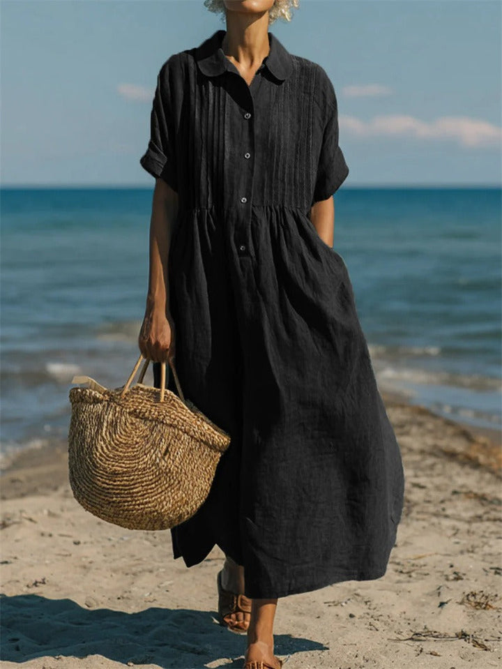 Charlotte | Robe longue côtière aérée
