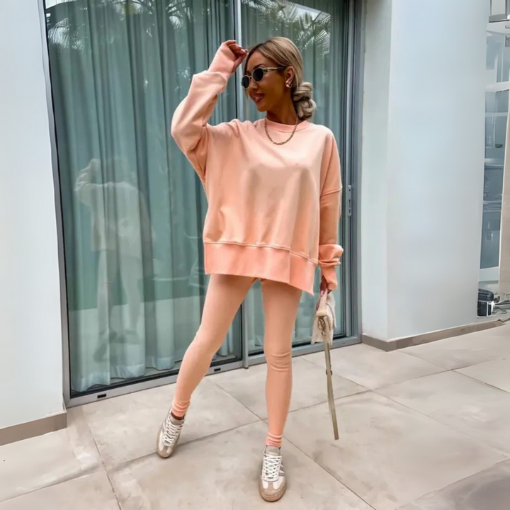 CLARIS™ - Ensemble Décontracté Sweat-shirt et Pantalon à Manches Longues