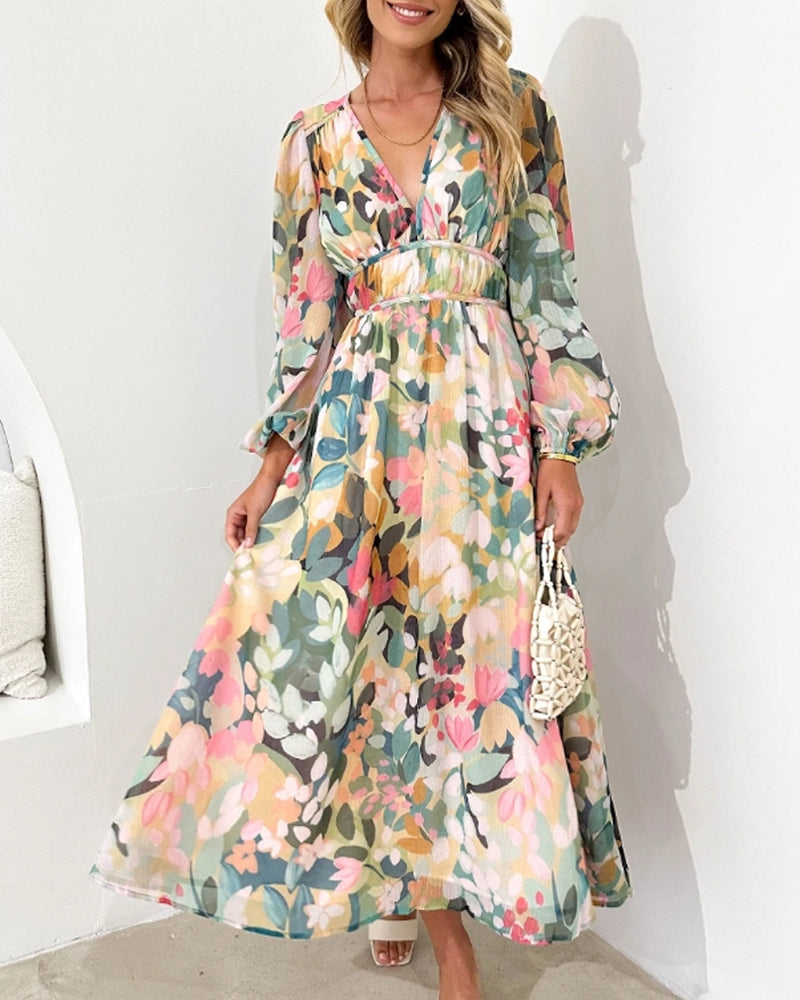 Celine | Floral Pattern Women's Dress