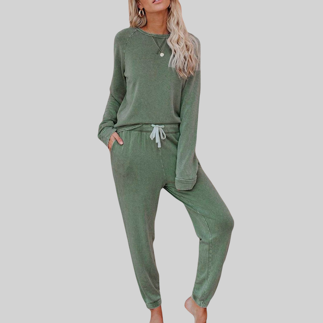 JOCELYN™ - Ensemble décontracté T-shirt à manches longues et pantalon de jogging
