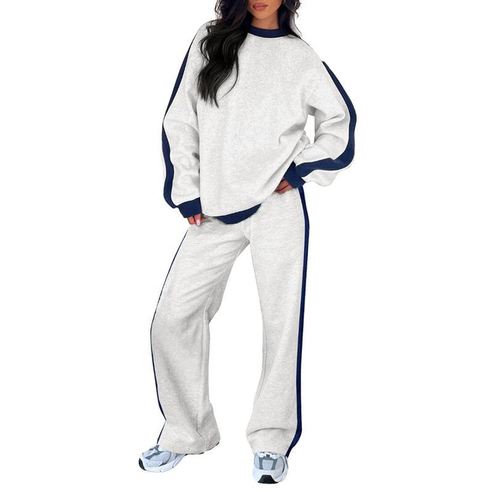 SANDI™ - Ensemble de détente 2 pièces confortable, Sweat-shirt et pantalon droit