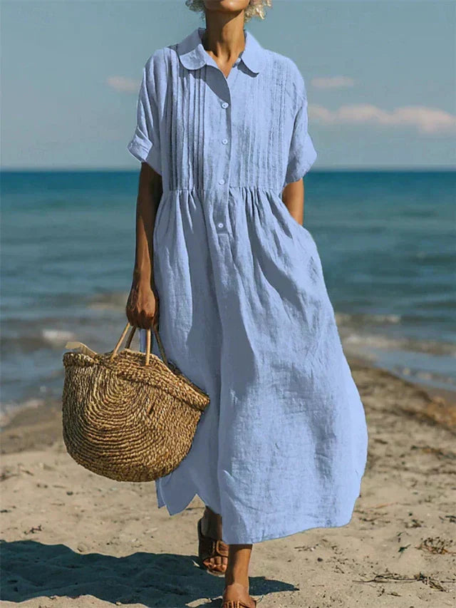 Charlotte | Robe longue côtière aérée