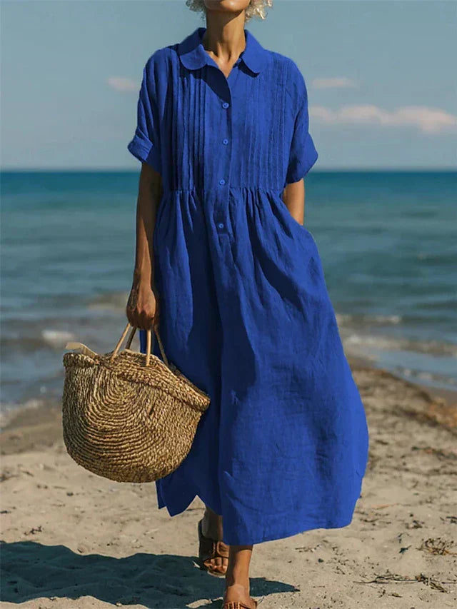 Charlotte | Robe longue côtière aérée