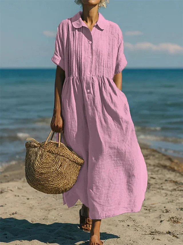 Charlotte | Robe longue côtière aérée