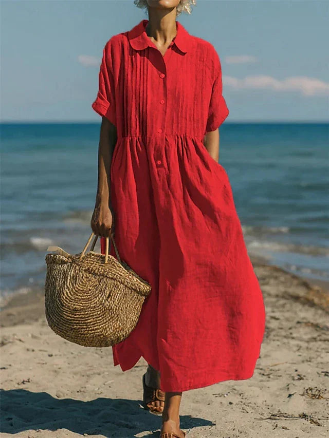 Charlotte | Robe longue côtière aérée