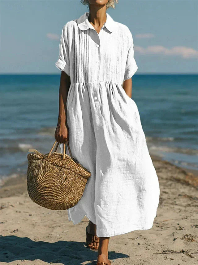 Charlotte | Robe longue côtière aérée